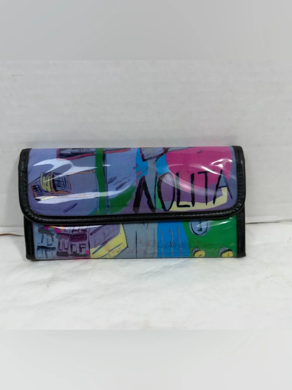 Vintage Nolita Colorful Graphic Clutch Wallet - Multicolor